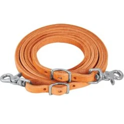 NRS Harness Leather Roping Rein 1/2 In. X 8 Ft.