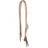 Nrs Tack TLC Collection 3/4in. Harness Rough Out Slit Ear Headstall With Exclusive Floral Cart Buckle