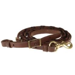 Nrs Tack 5/8in. X 7'6in. Latigo Laced Barrel Reins