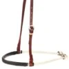 NRS Black Leather Braided Double Rope Noseband
