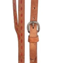 NRS Tack Split Ear Headstall W/ Red Buckstitch -Nrs HDS124 3 4 2