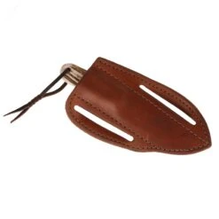 Nrs Ranch Knives Cowtown Knife Abilene W/ Plain Leather Pancake Sheath -Nrs NRS AKPS 5