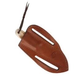 Nrs Ranch Knives Cowtown Knife Abilene W/ Plain Leather Pancake Sheath -Nrs NRS AKPS 6