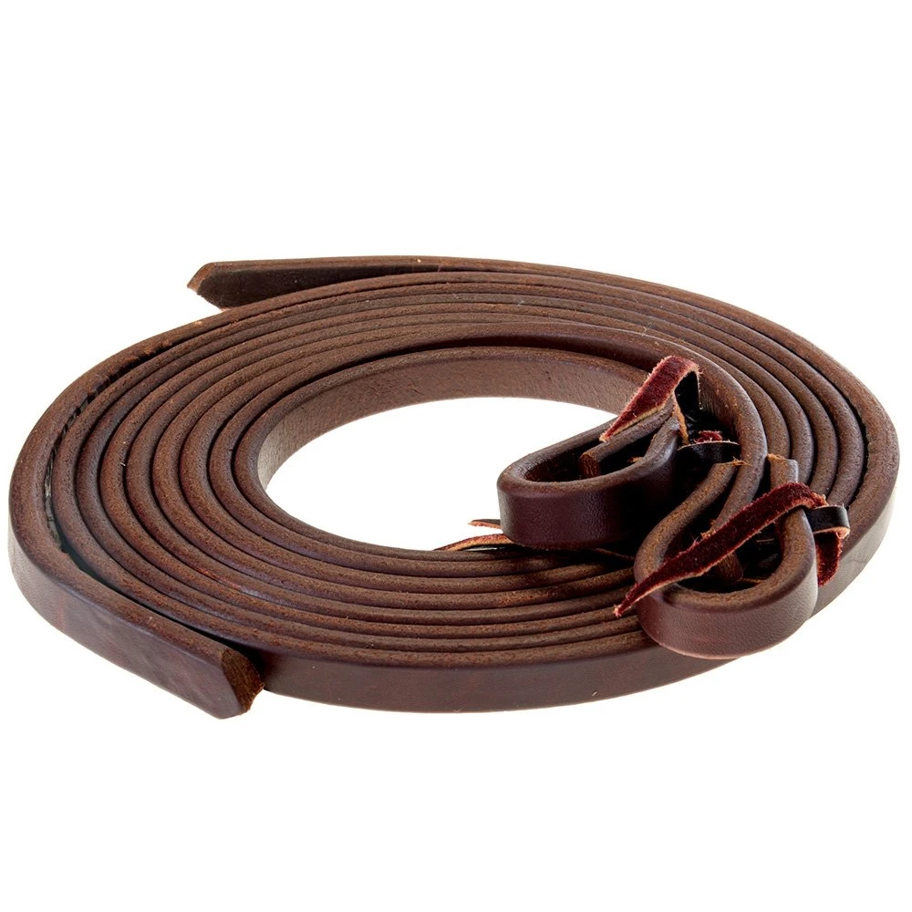 NRS 5/8in Oiled Harness Leather Split Reins 2 NRS 5/8in Oiled Harness Leather Split Reins - Image 2