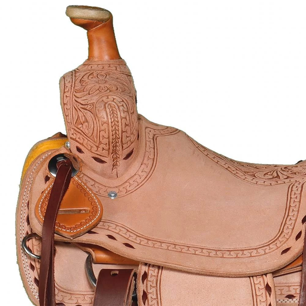 NRS Kids Rough Out With Buckstitch Ranch Saddle 5 NRS Kids Rough Out With Buckstitch Ranch Saddle - Image 5