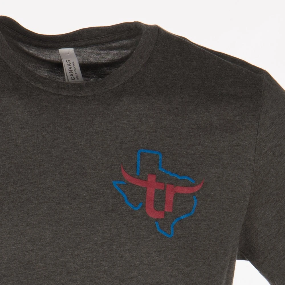 NRS Team Roper Grey Texas Logo Tee 2 NRS Team Roper Grey Texas Logo Tee - Image 2